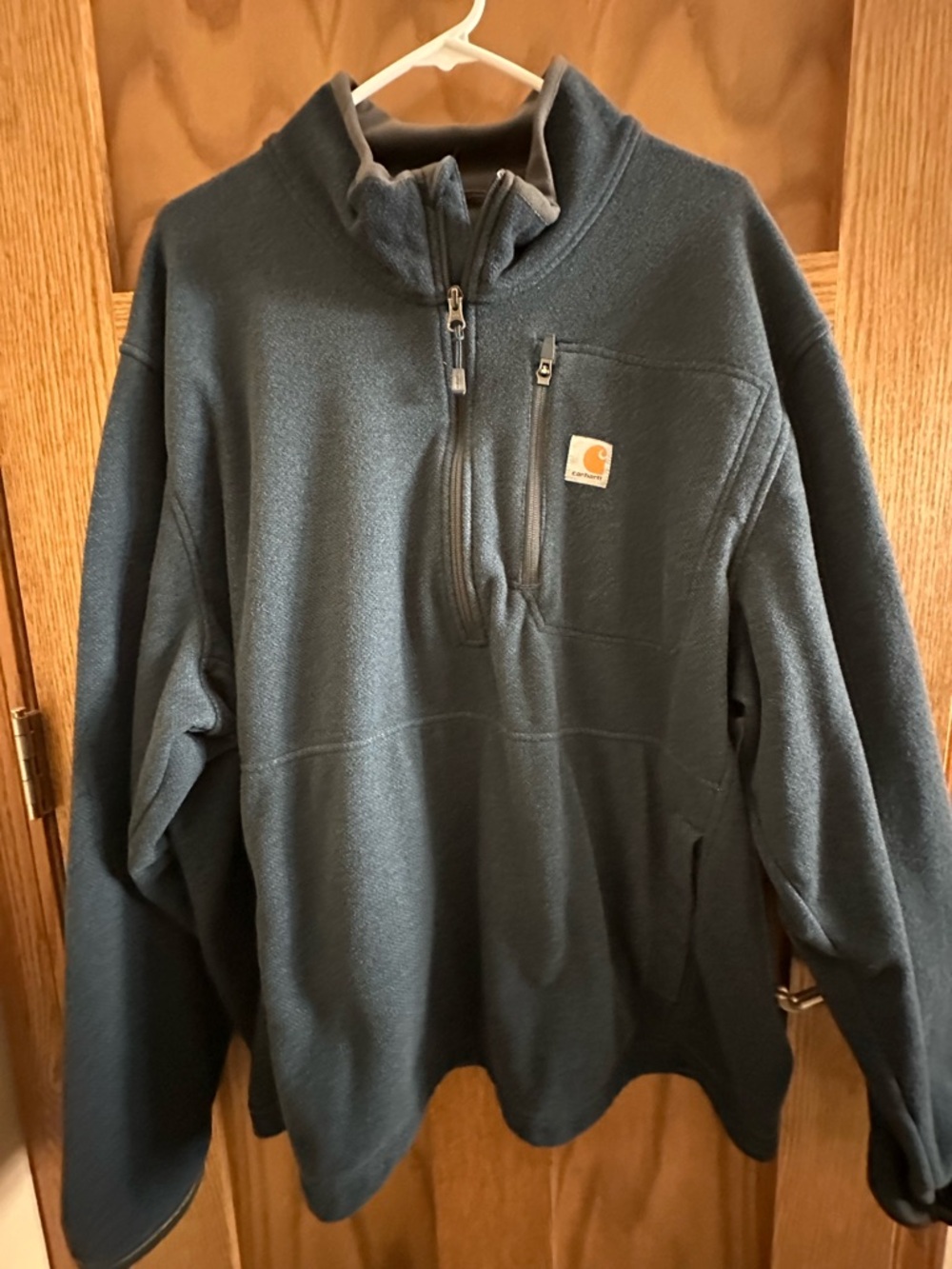 Carhartt Men's Dark Blue Fleece Quarter-Zip Pullover